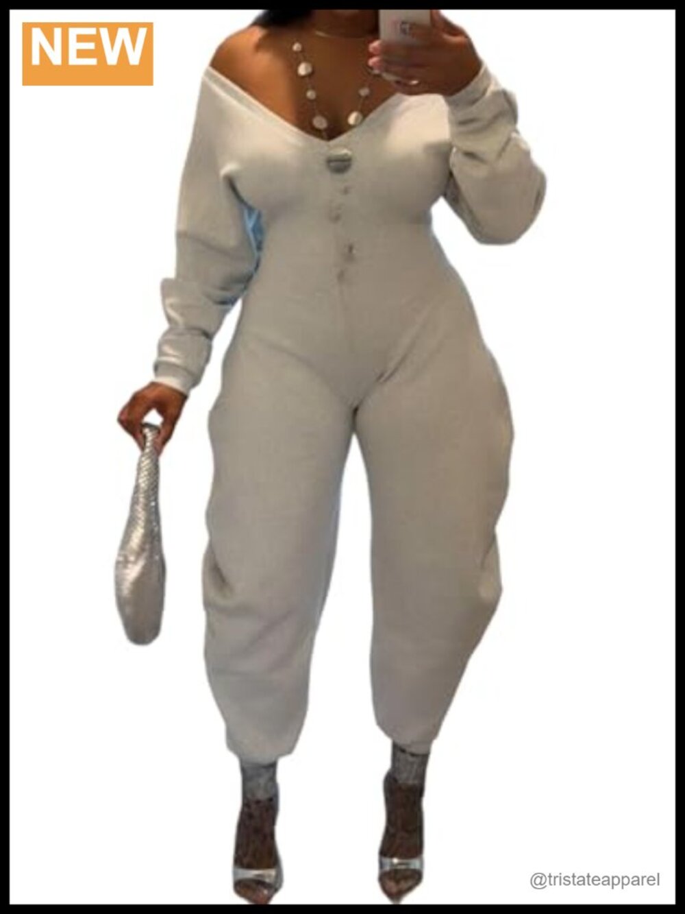 Womens Off Shoulder Jumpsuit Long Sleeve Wide Leg One Piece